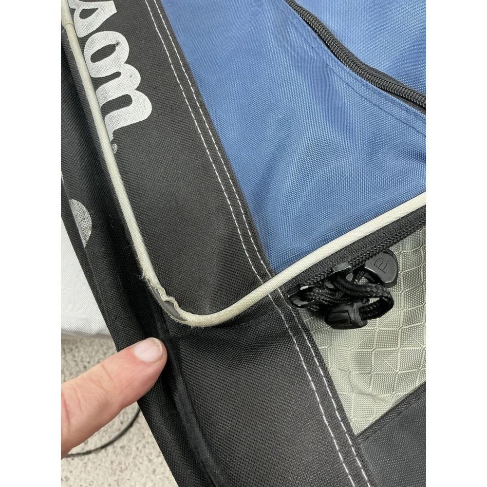 wilson pro staff Racket Bag Blue Black 30x14x6 Shoulder Strap